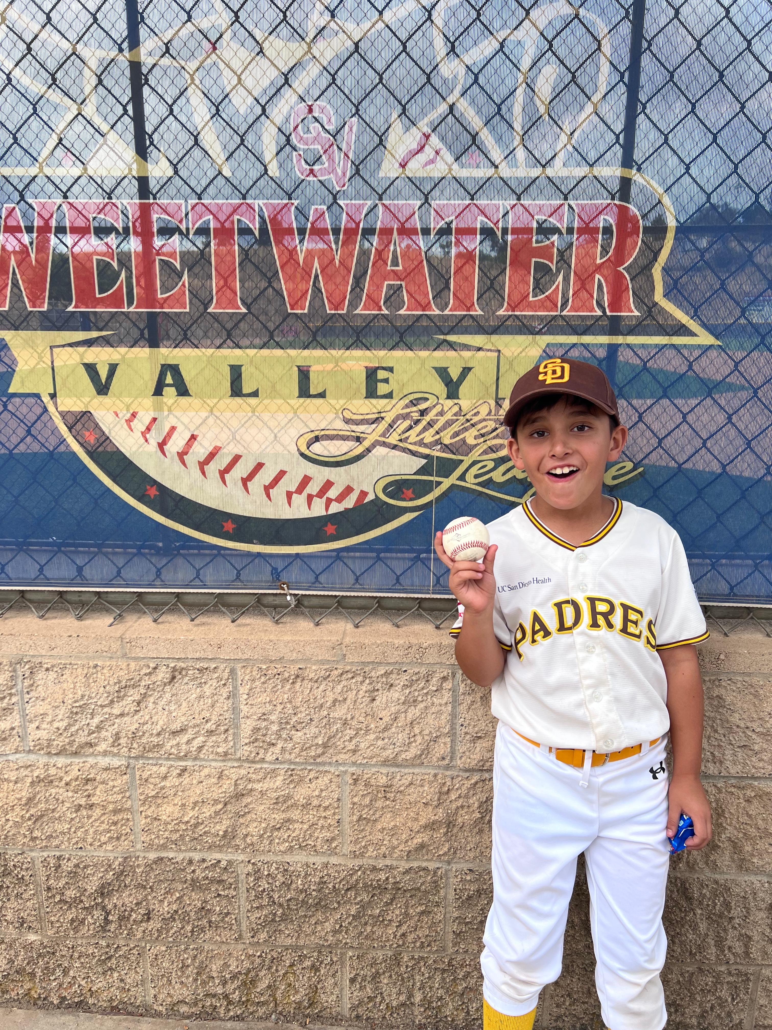 Leo Ramos with the game ball